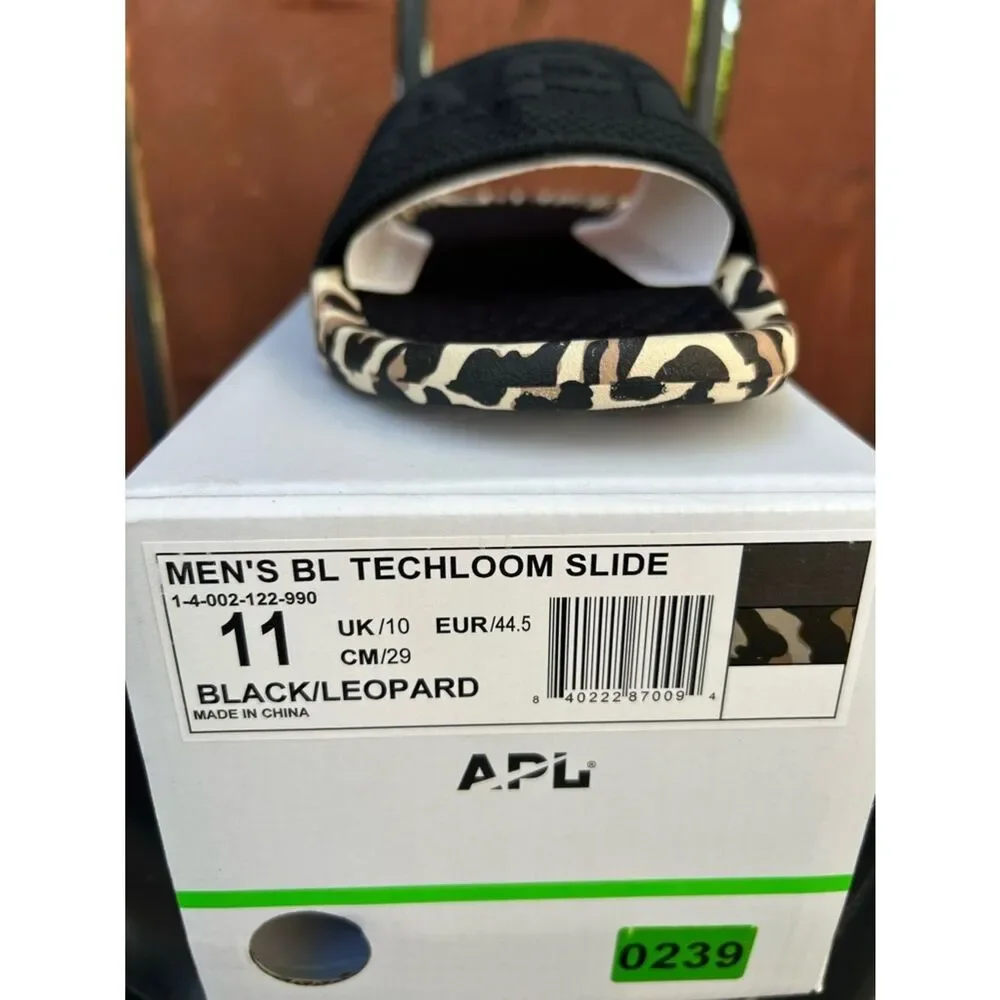 APL Big Logo TechLoom Slides black/leopard size 11 Men's